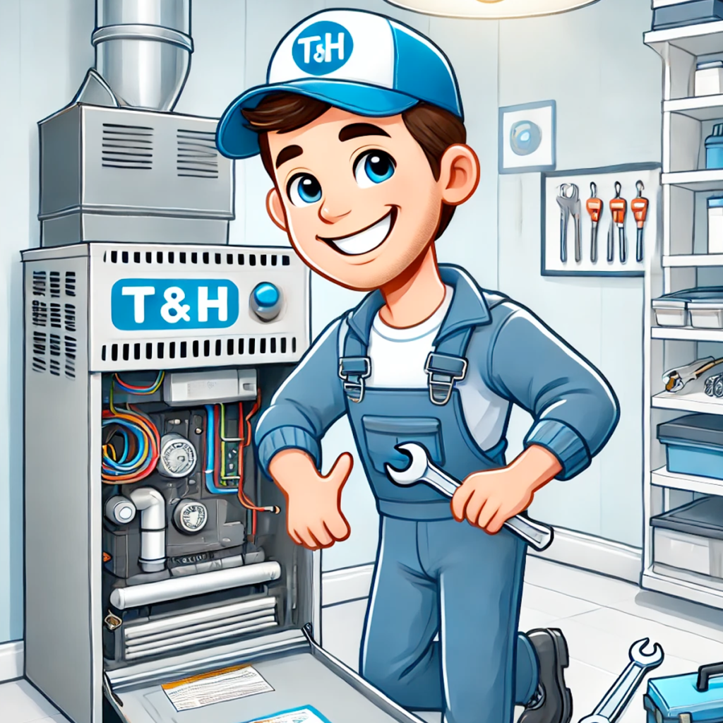 T&H Furnace Maintenance with a tech