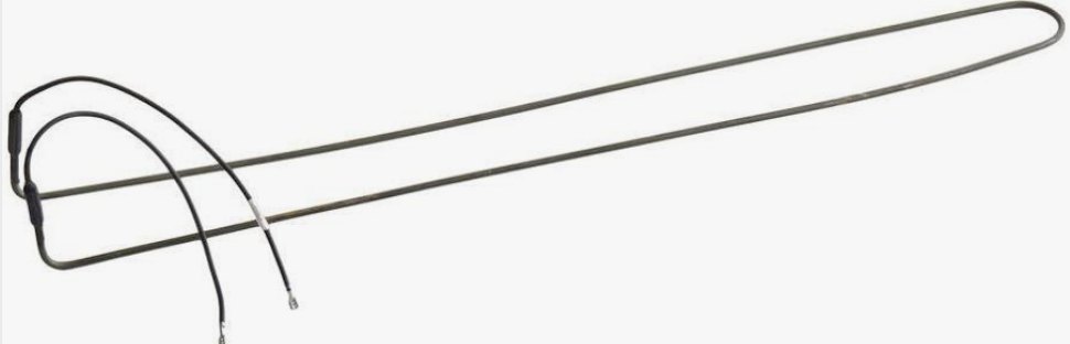 Electric defrost heating element for a walk-in evaporator coil