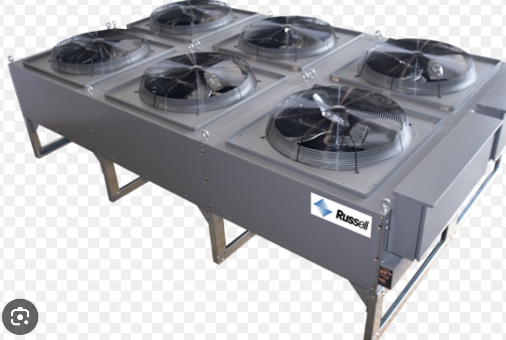 Outdoor condensing unit for a compressor rack